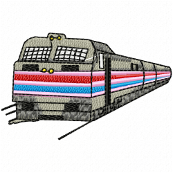 Trains Embroidery Design 7 Trains Embroidery Design 7